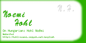 noemi hohl business card