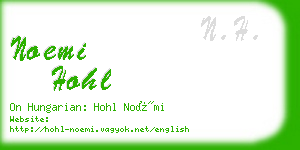 noemi hohl business card